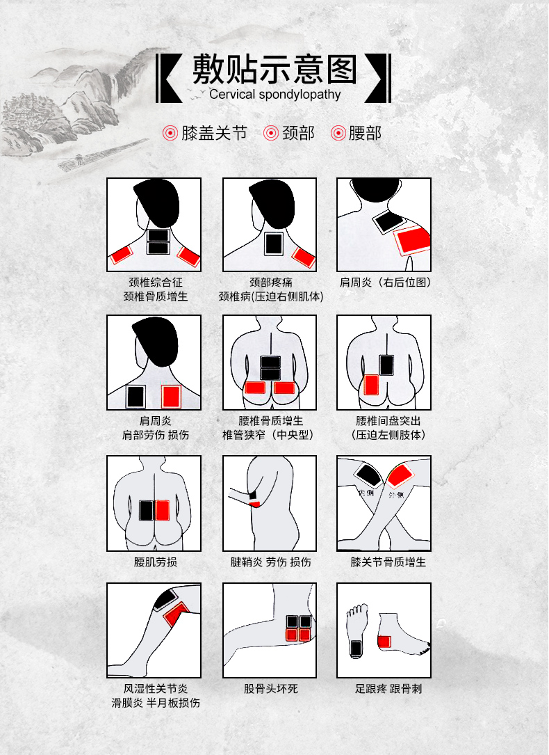 2、法律教程正確粘貼黑膏藥